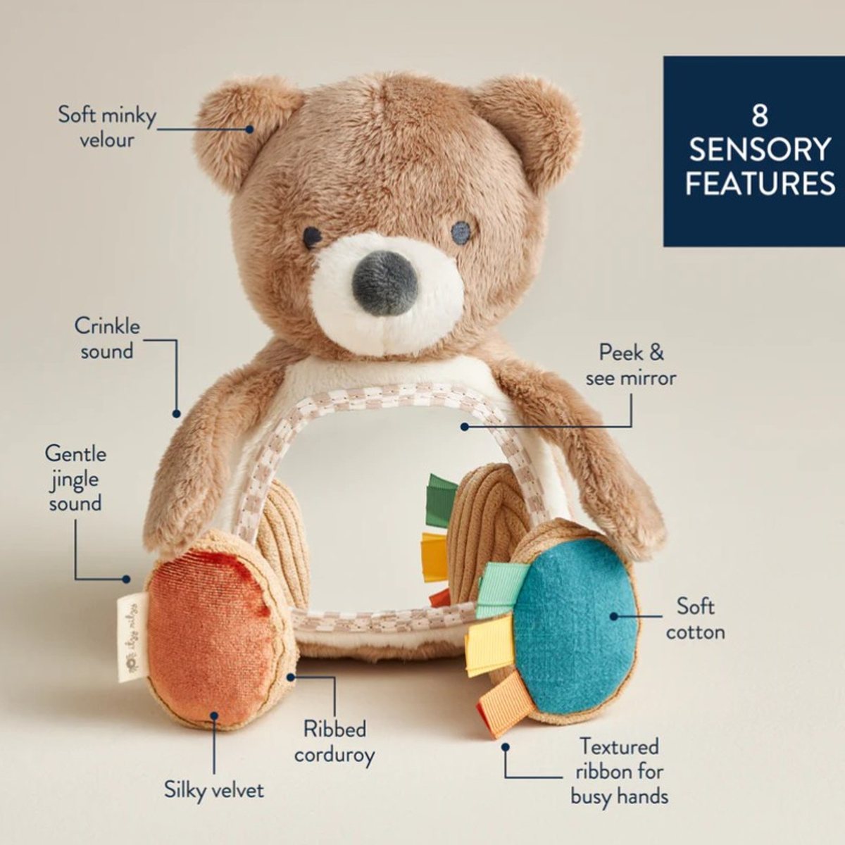 Bear - Itzy Bitzy Mirror™ Sensory Tummy Time Mirror