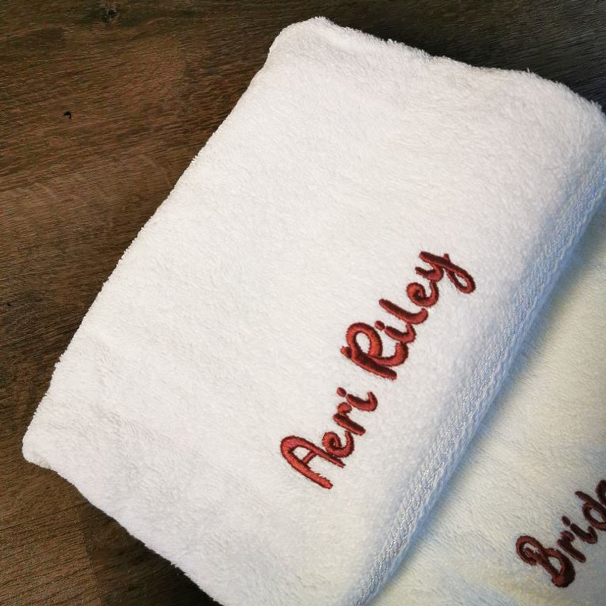 Big 100% Cotton Bath Towels with Name Embroidery (27&quot…, view 4