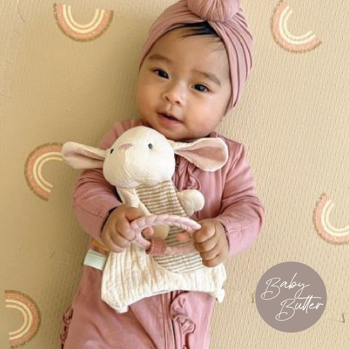 Bunny - Bitzy Crinkle Sensory Toy With Teether - Itzy Ritzy