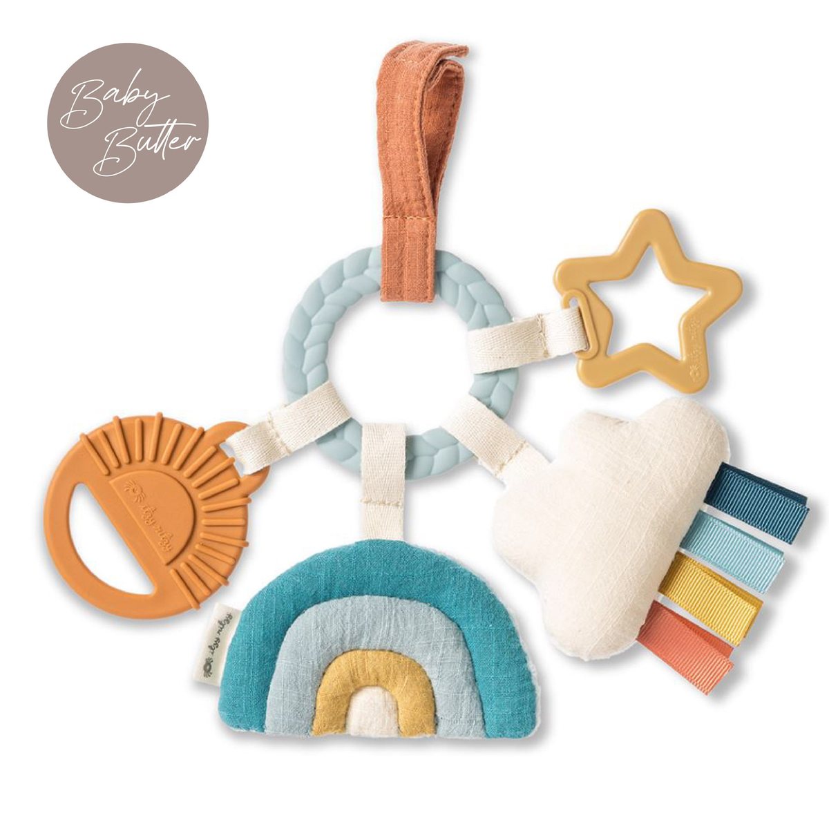 Cloud - Bitzy Busy Ring Teething Activity Toy - Itzy Ritzy