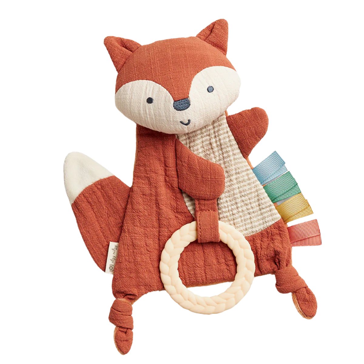 Fox - Bitzy Crinkle Sensory Toy With Teether - Itzy Ritzy