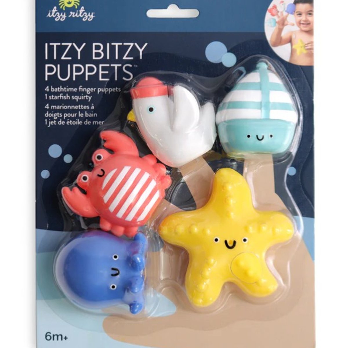NauticalItzy Bitzy Puppets Bath Toy Set - Itzy Ritzy