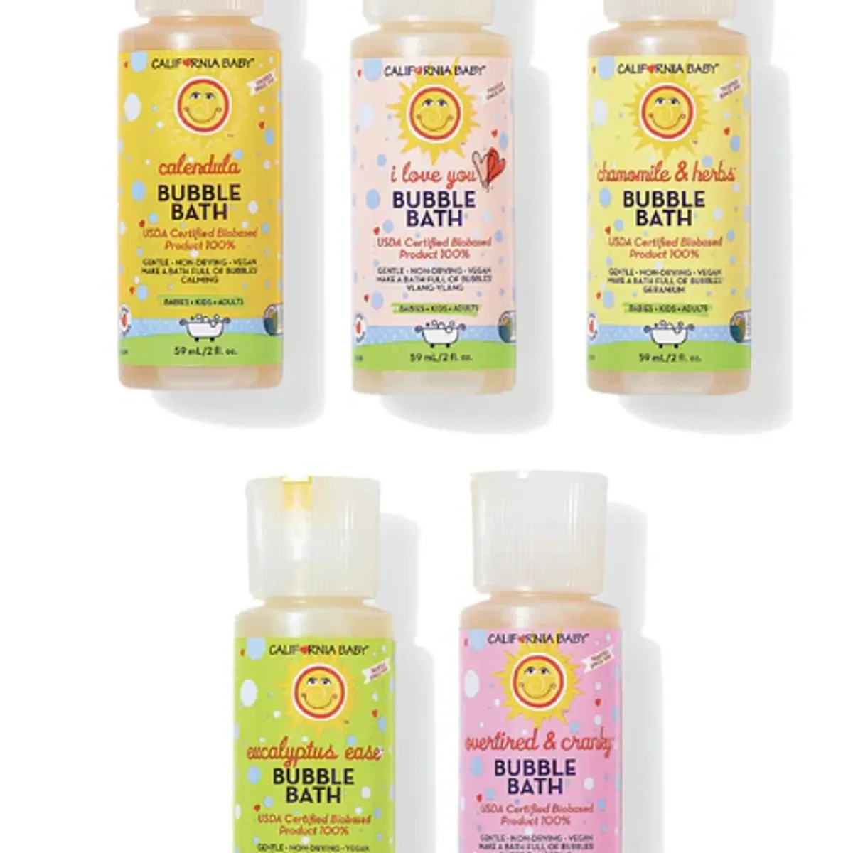 (No Fragrance) Bubble Bath Scent Sampler - California Baby - Itzy Ritzy