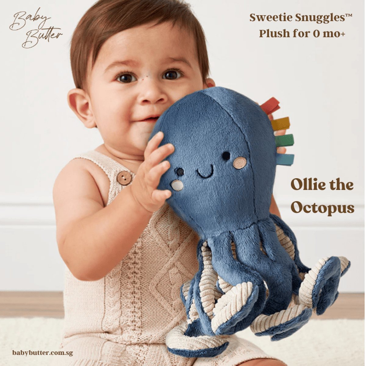 Octopus - Sweetie Snuggles Plush - Itzy Ritzy