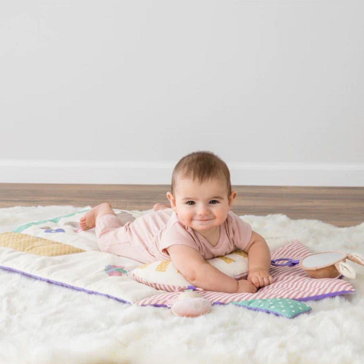 Pink Cottage - Bitzy Bespoke™ Ritzy Tummy Time Play Mat, view 2
